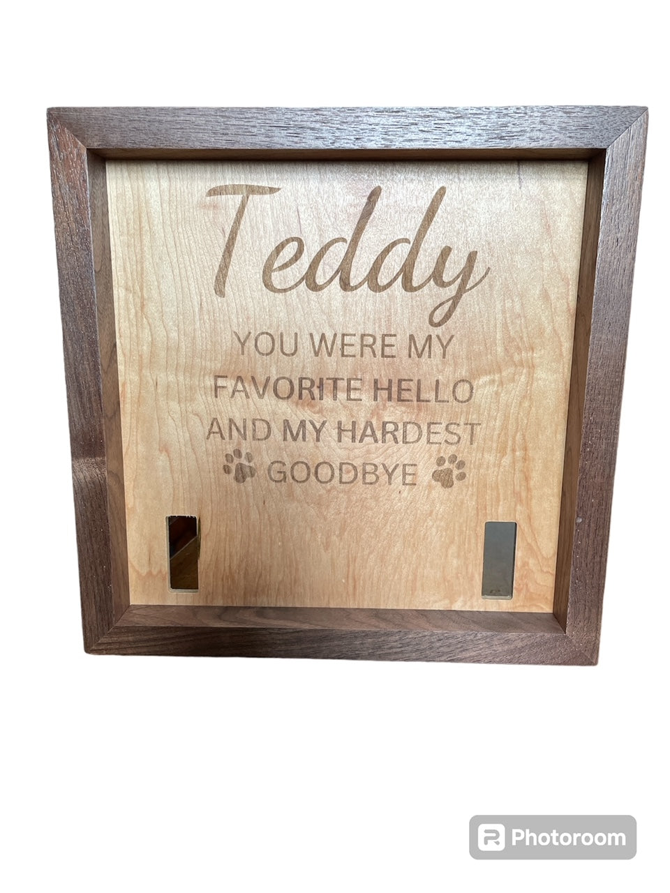 You Were My Favorite Hello Hardwood Collar Holder Sign